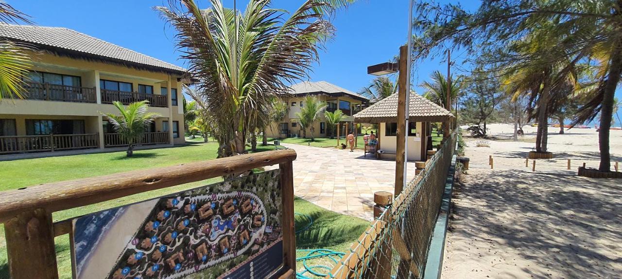 Paraiso Frente Mar!! 04 Pessoas-Pe Na Areia Vg Sun Cumbuco-Hidro, Sauna, Academia, Piscina,Cozinha Completa, Wifi, Parquinho Infantil Bagian luar foto